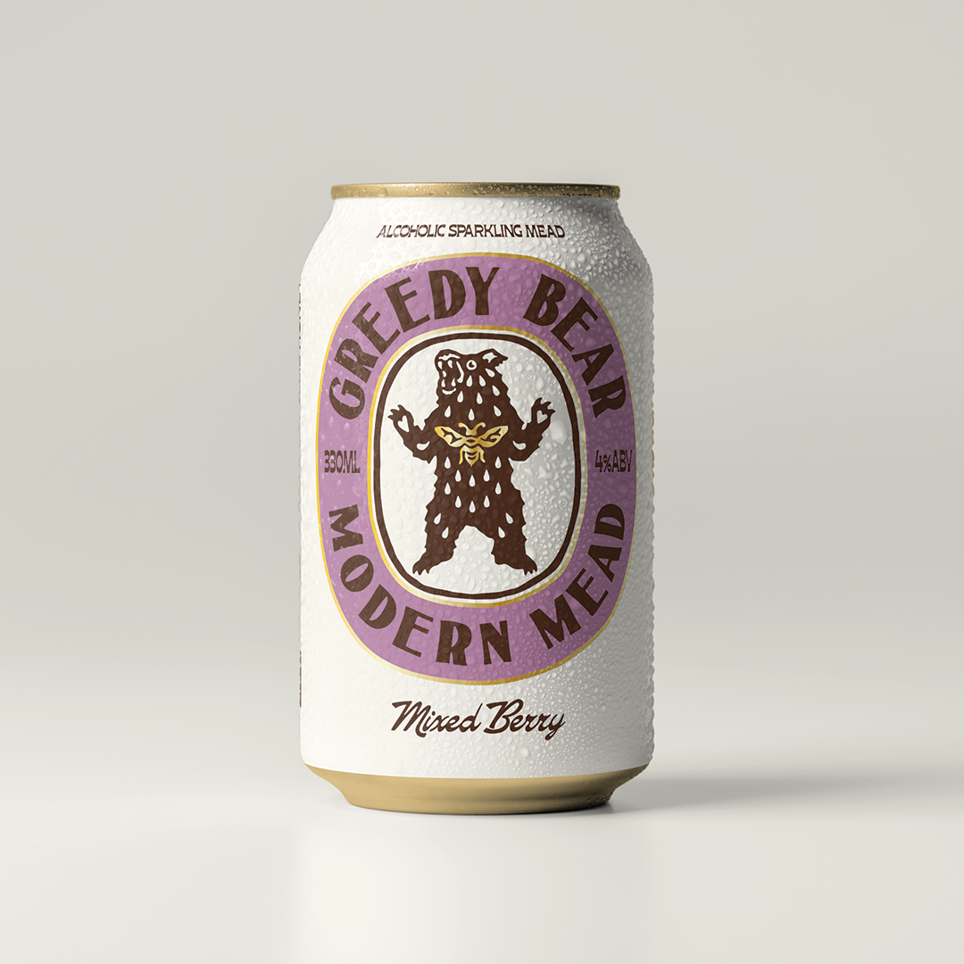 Greedy Bear Mixed Berry 4% 330ml - 12 Pack